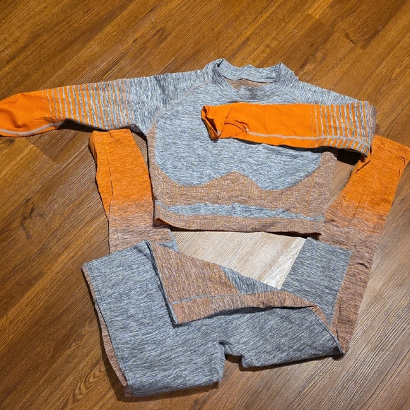 Other - Gray and Orange Activewear Set